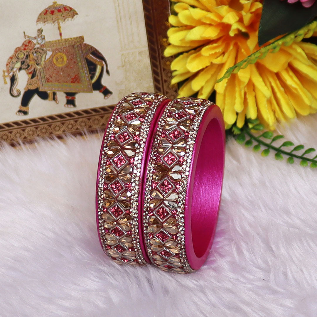 Jaipuri Designer Lac Kada Bangles For Women With Latest Kundan Design