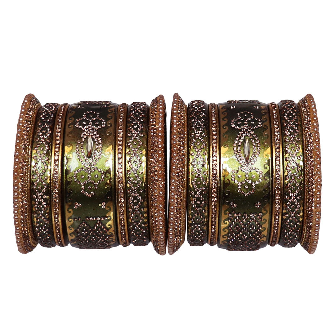 Rajasthani Designer Wedding Chura Set With Latest Kundan Design