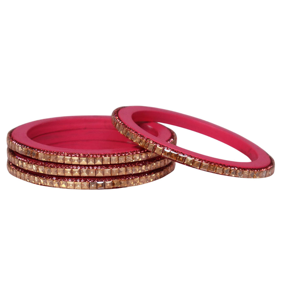 Handcrafted Lac Bangles – Rajasthani Kundan Design for Weddings