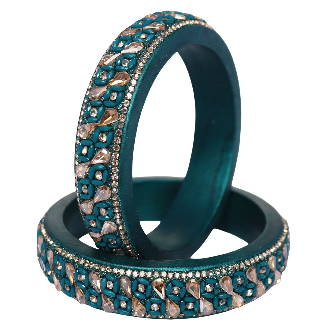 Jaipuri Handmade Lac Kada Bangles For Women With Latest Kundan Design