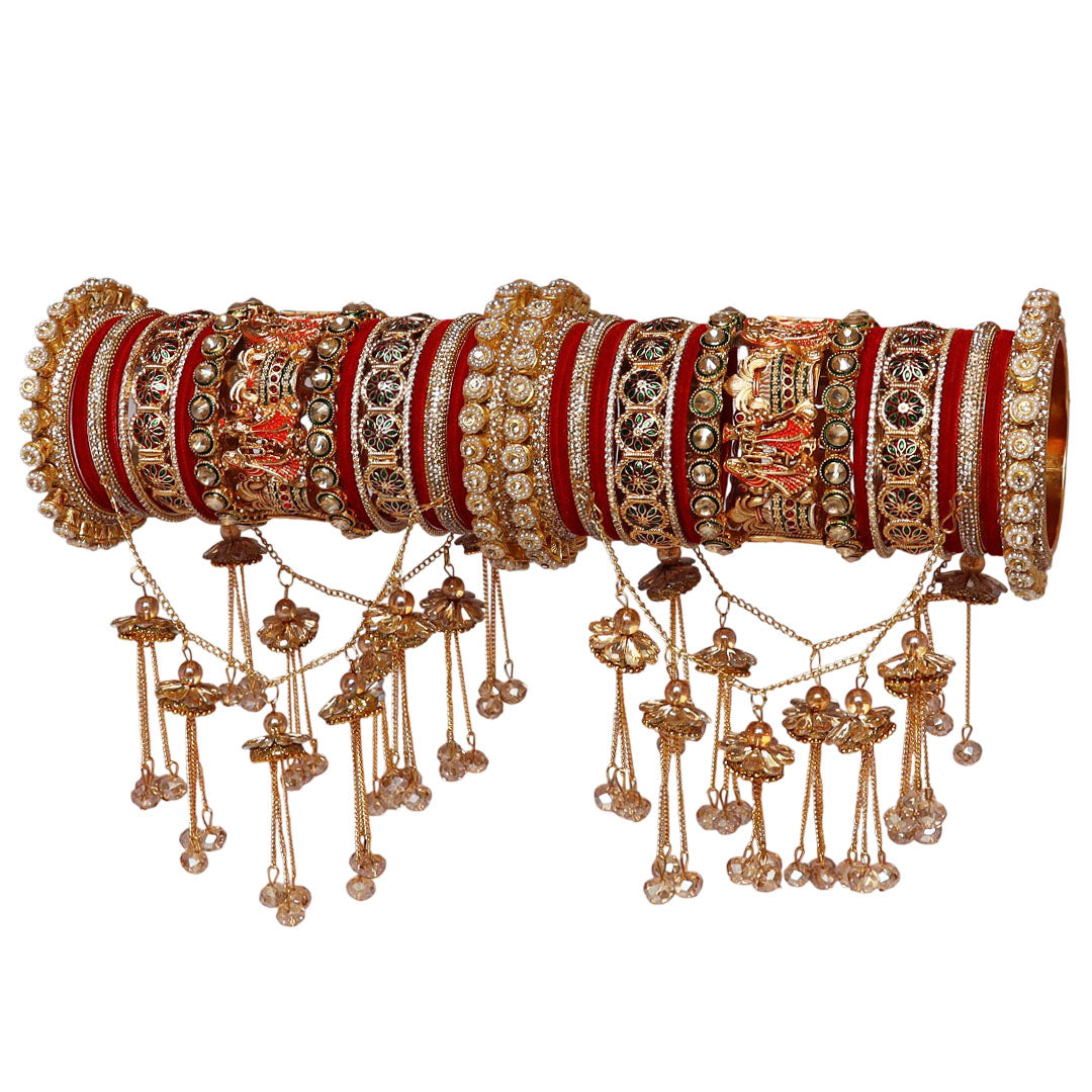 Wedding Chura Set With Trending Dulha Dulhan and Jhula Latkan Design