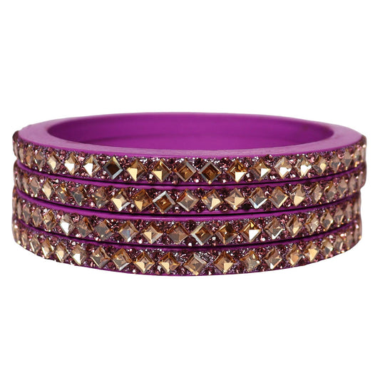 Rajasthani Handmade Lac Bangles For Women With Latest Kundan Design