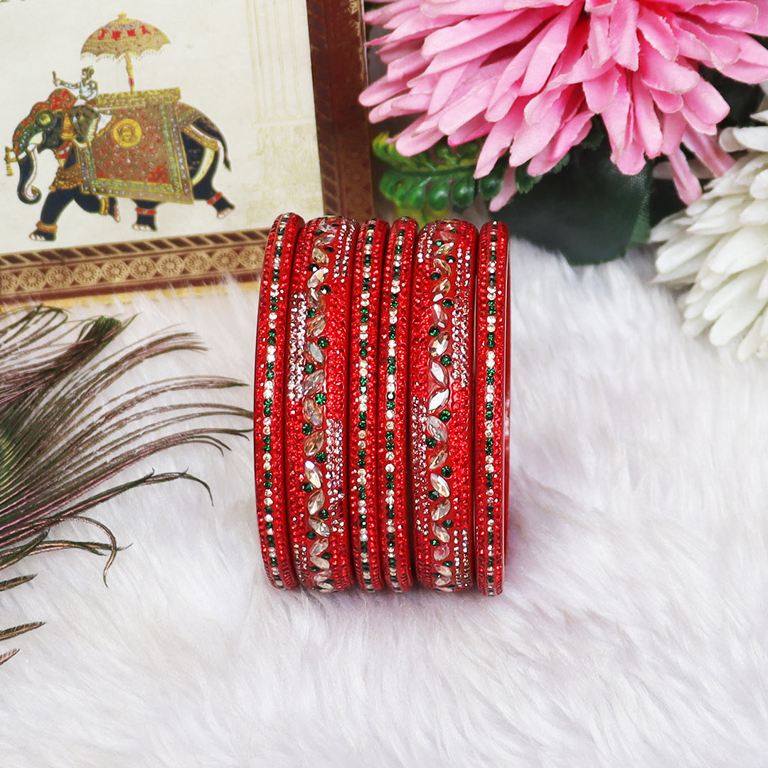Festival Special Designer Lac Bangles Set With Latest Kundan Design