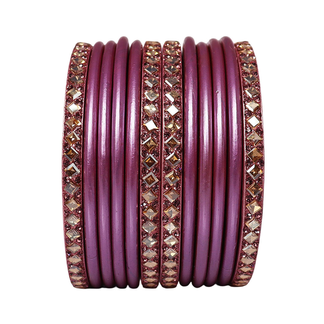 Designer Short Lac Bangles Set With Latest Kundan Design