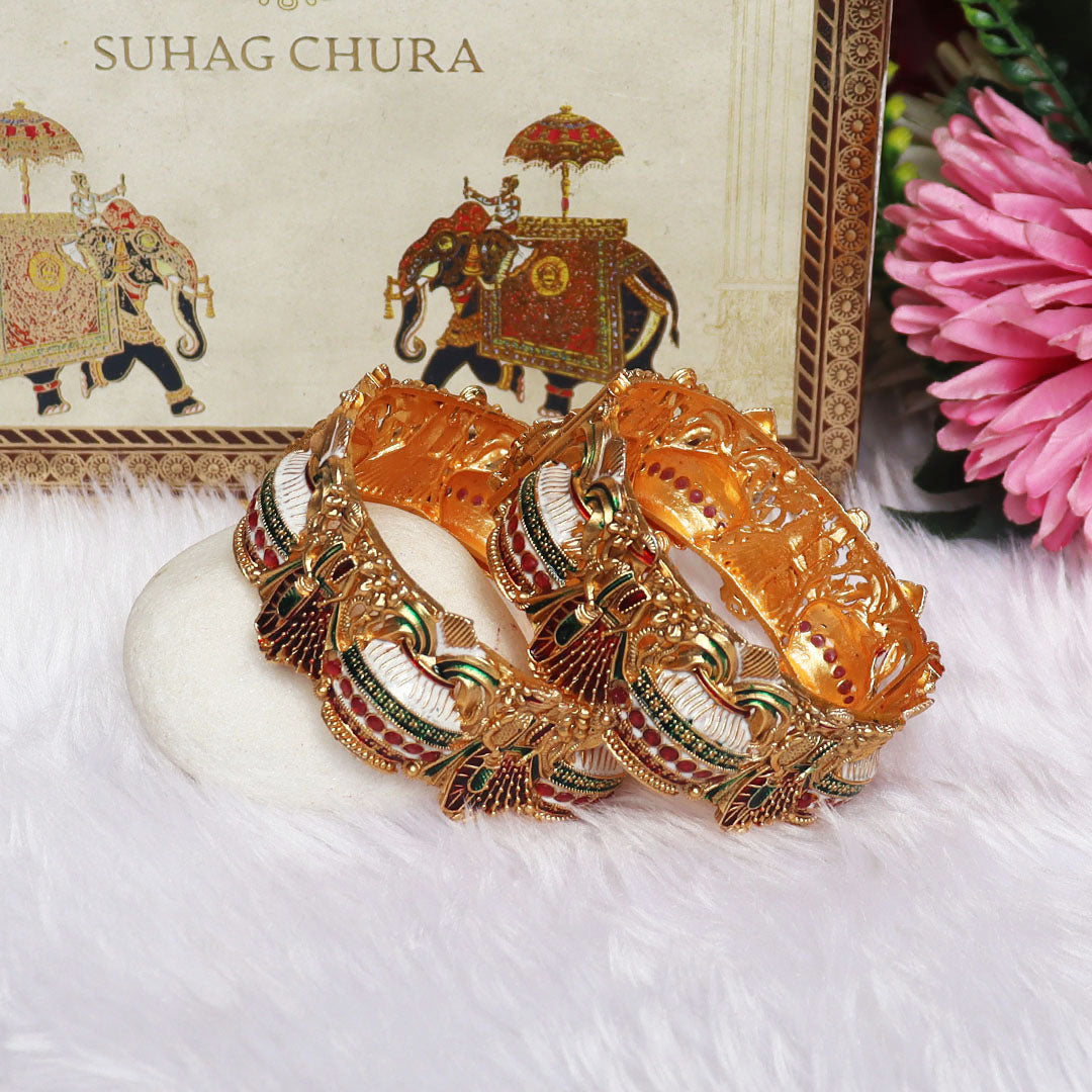 Stylish Metal Bracelet for Girls in Latest Dulha Dulhan Design