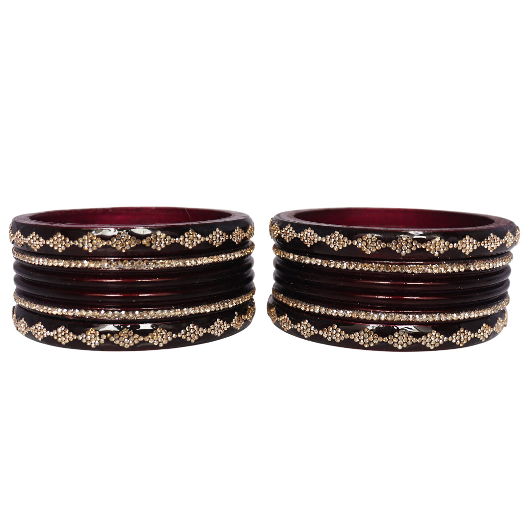 Festive Special Designer Lac Chura Set With Latest Rhinestones Design