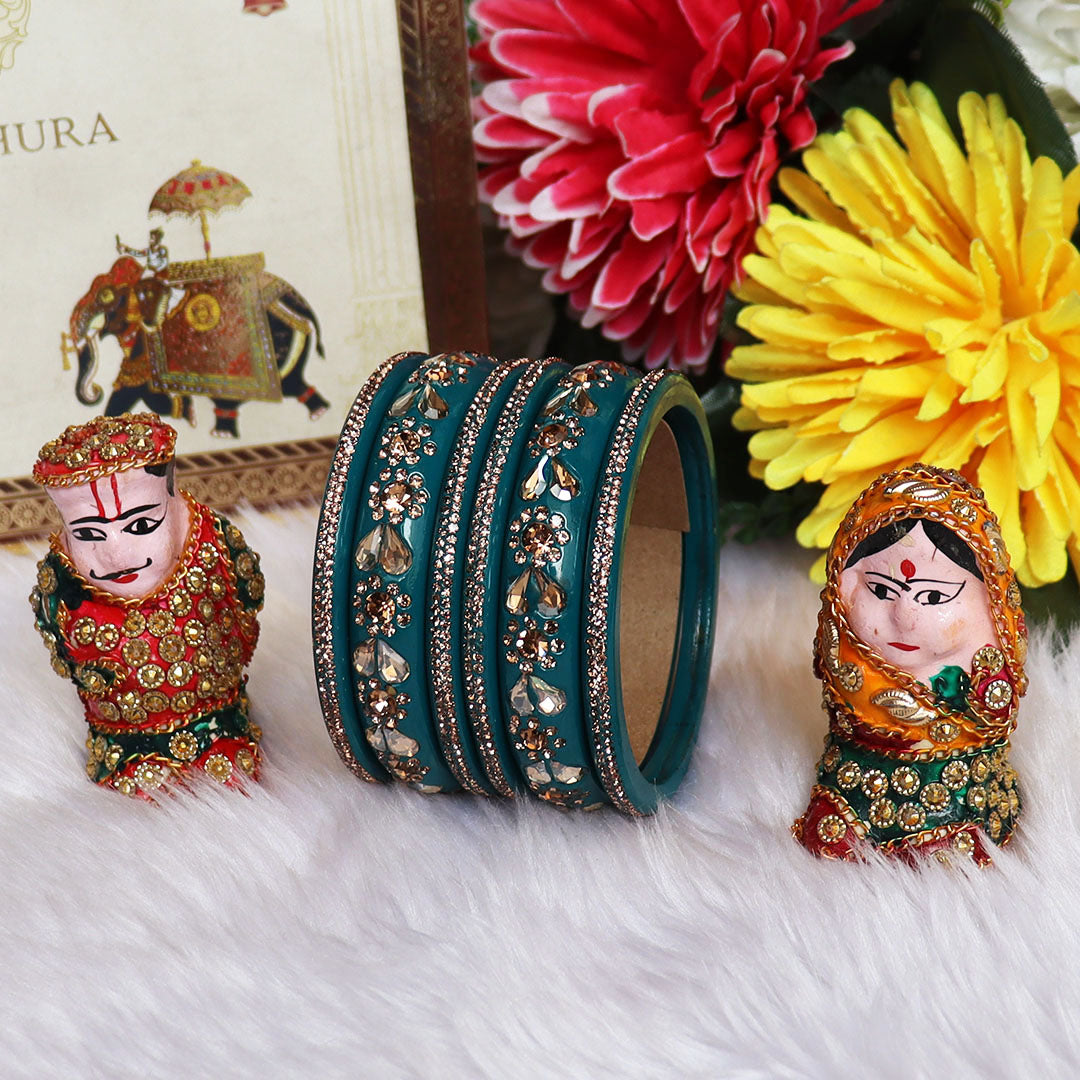 Jaipuri Handmade Lac Chura Set With Latest Kundan Design