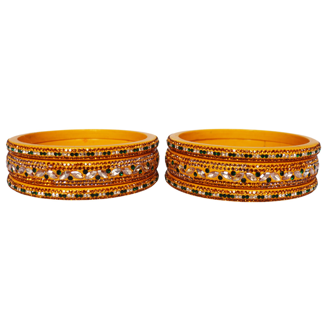 Festival Special Designer Lac Bangles Set With Latest Kundan Design