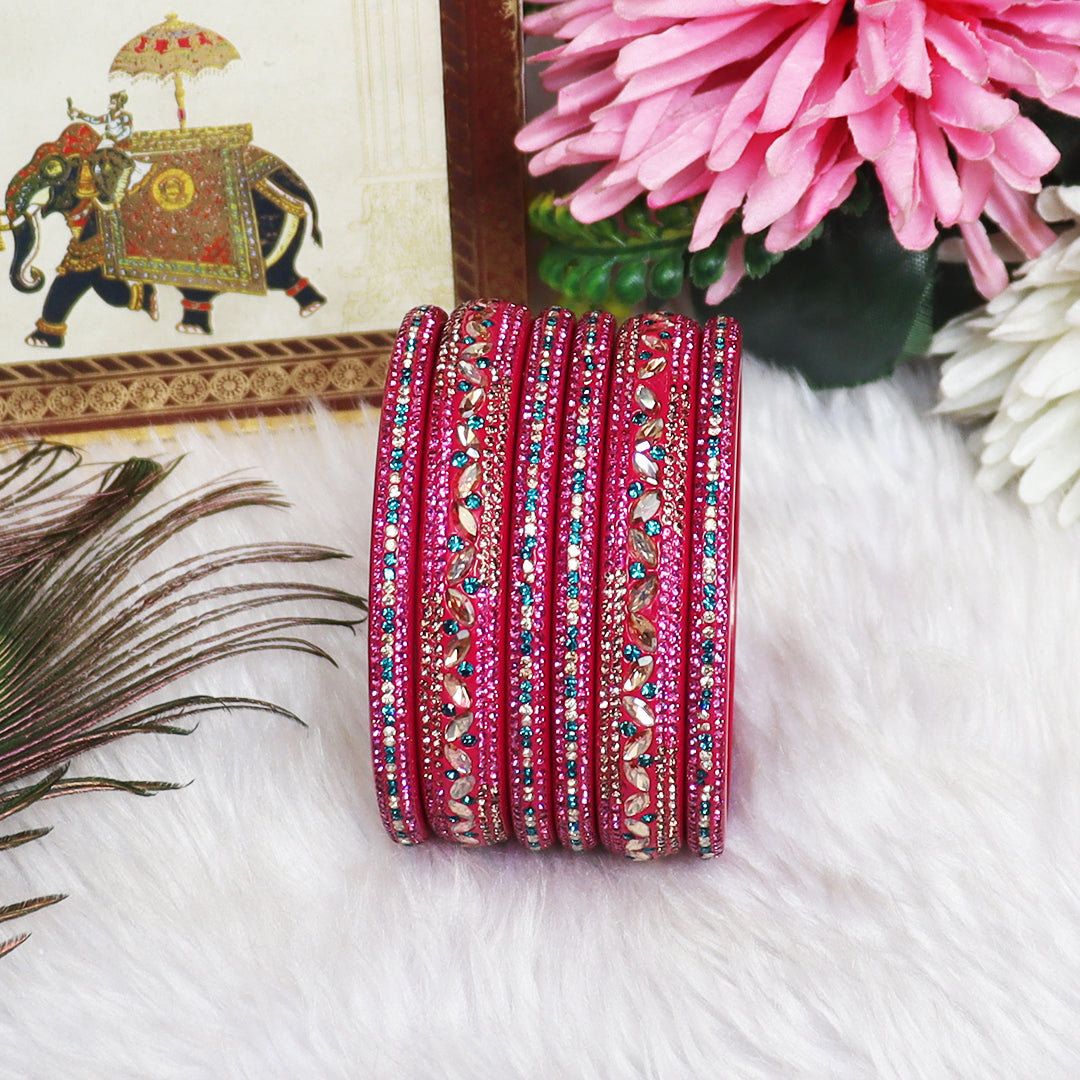 Festival Special Designer Lac Bangles Set With Latest Kundan Design
