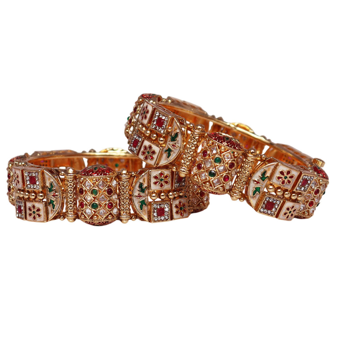Trendy Metal Bracelet for Girls and Womens in Latest Stones Design