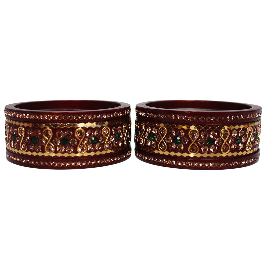 Festival Special Fancy Lac Bangles Set With Latest Stone Design