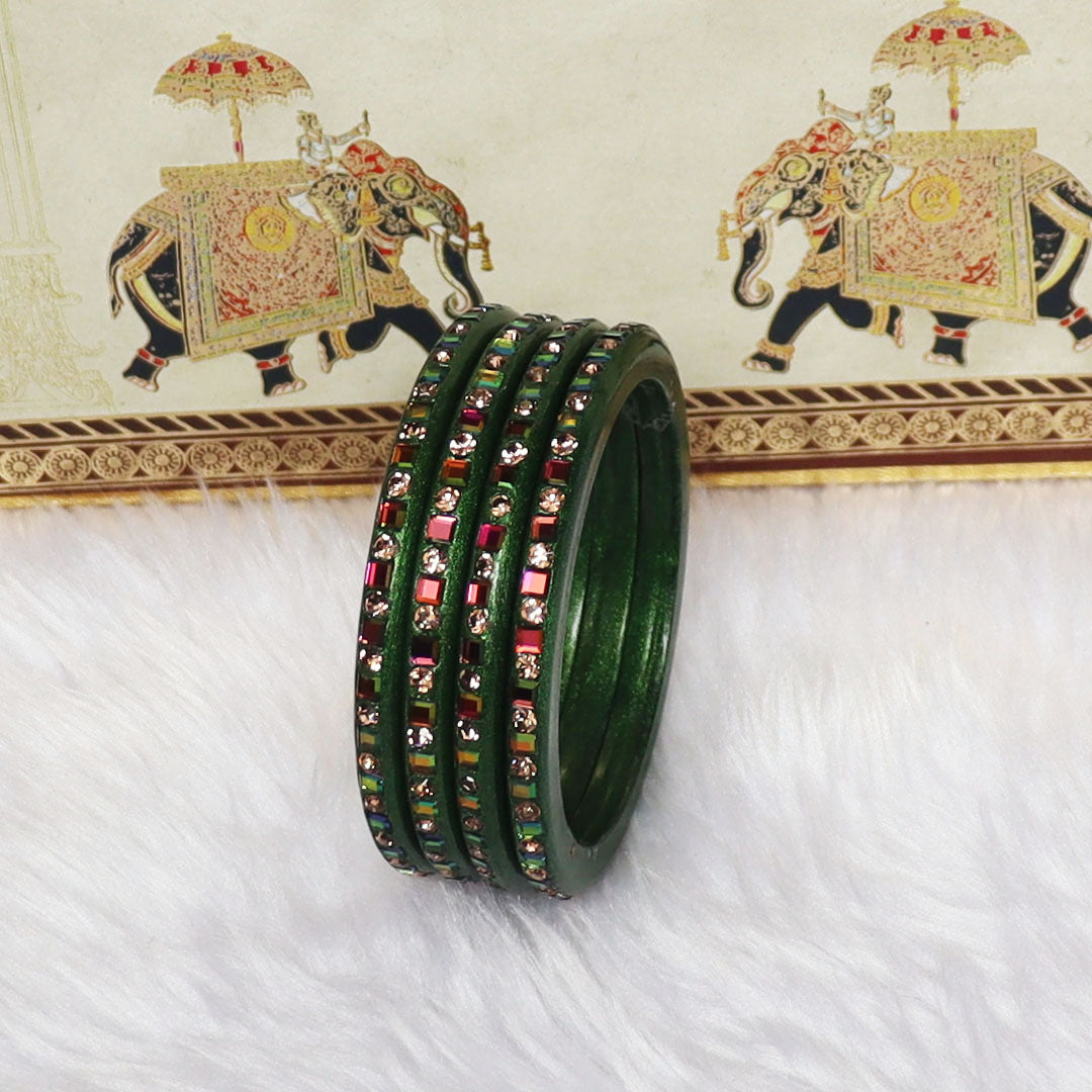 Festive Special Handmade Pure Lac Bangles with Latest Stones Design