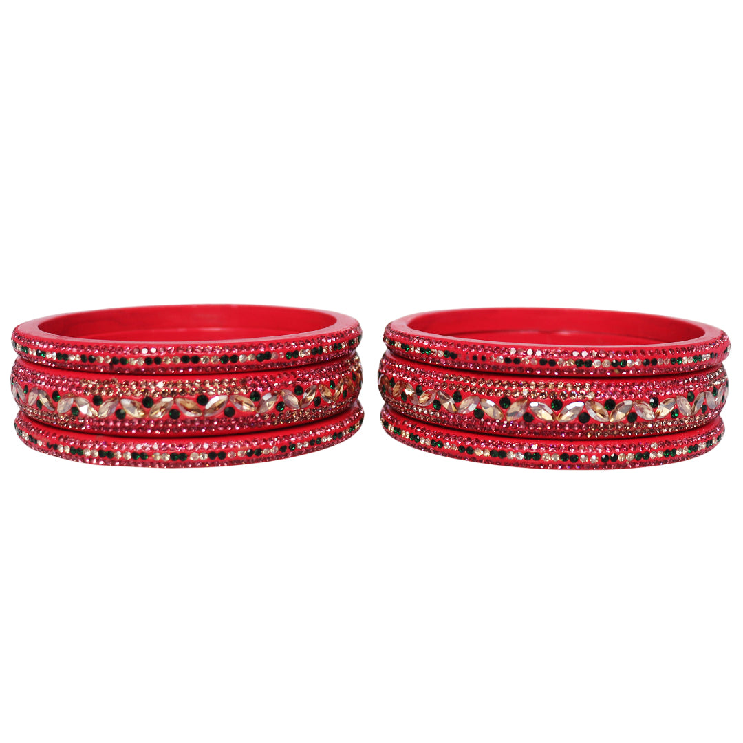 Festival Special Designer Lac Bangles Set With Latest Kundan Design