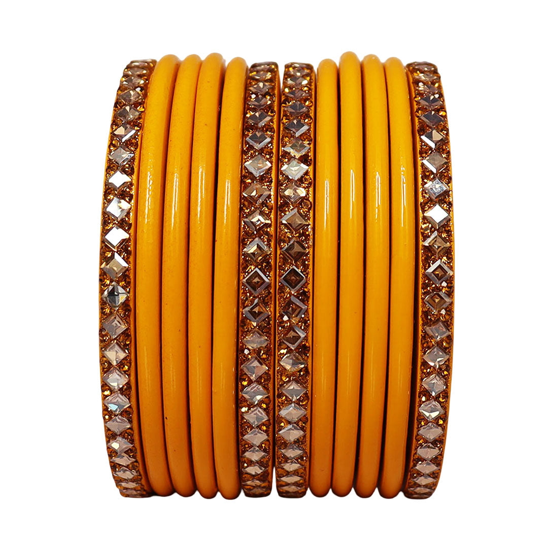 Designer Short Lac Bangles Set With Latest Kundan Design