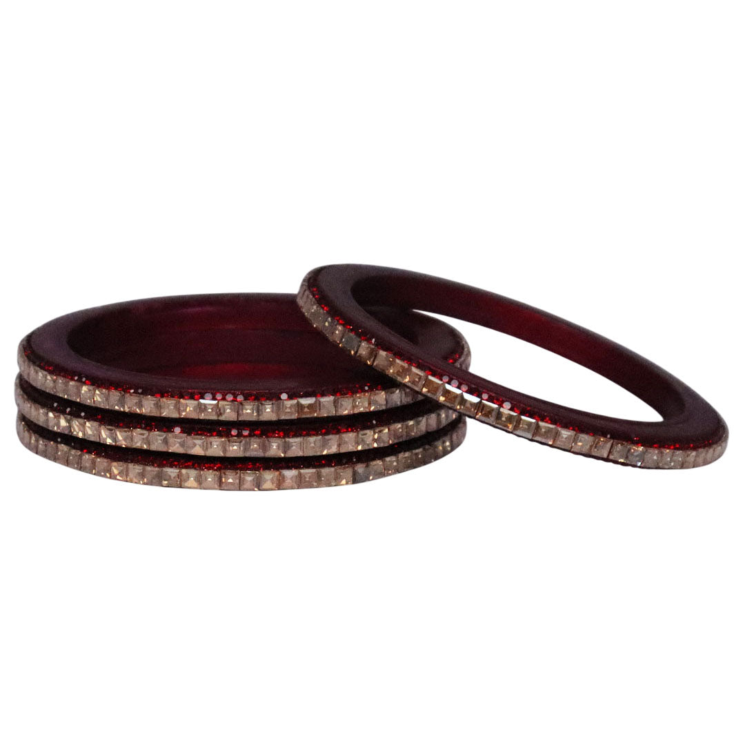 Handcrafted Lac Bangles – Rajasthani Kundan Design for Weddings