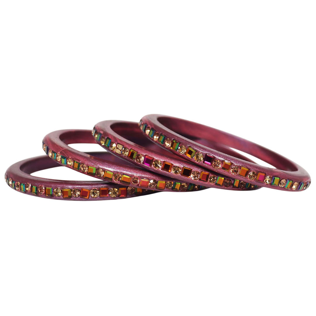 Festive Special Handmade Pure Lac Bangles with Latest Stones Design