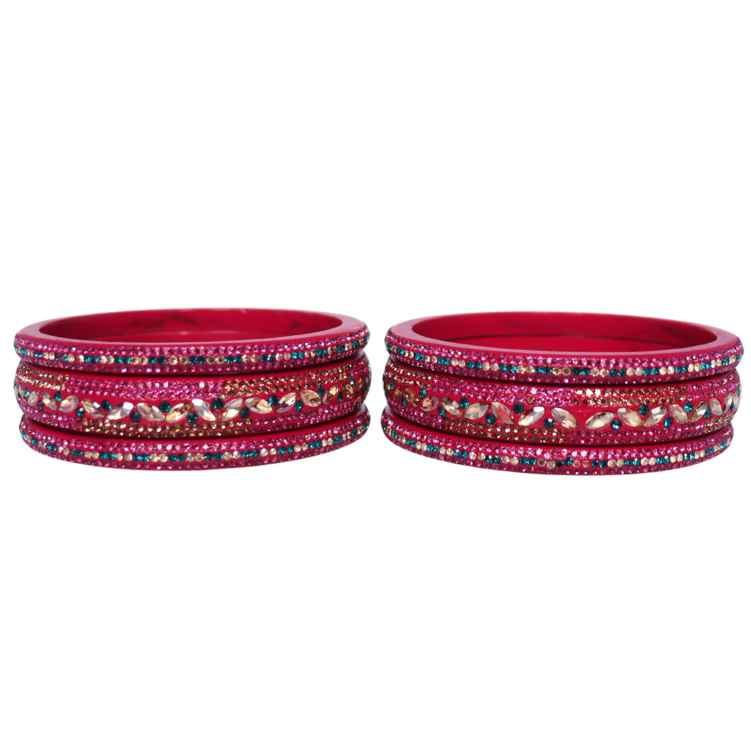 Festival Special Designer Lac Bangles Set With Latest Kundan Design