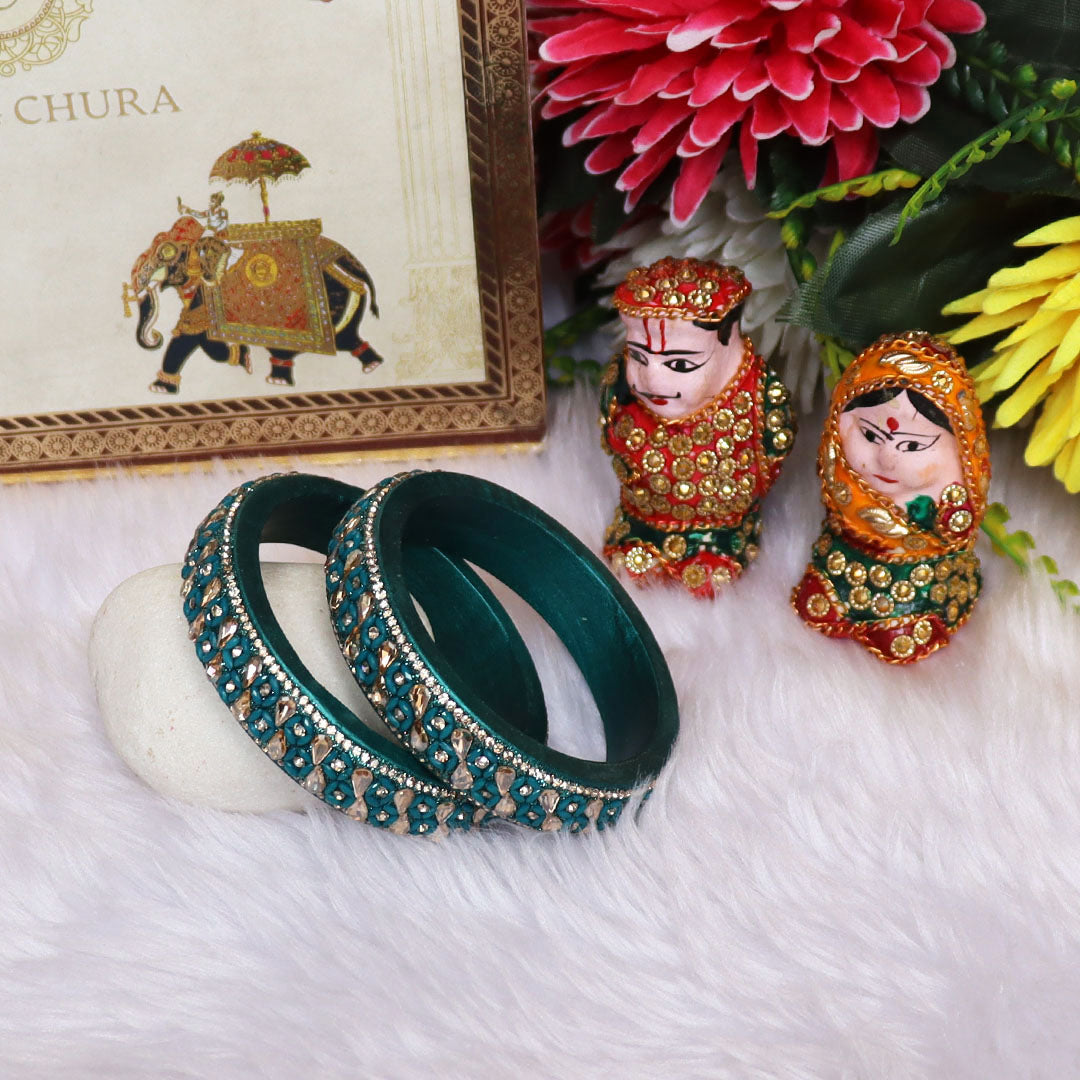 Jaipuri Handmade Lac Kada Bangles For Women With Latest Kundan Design