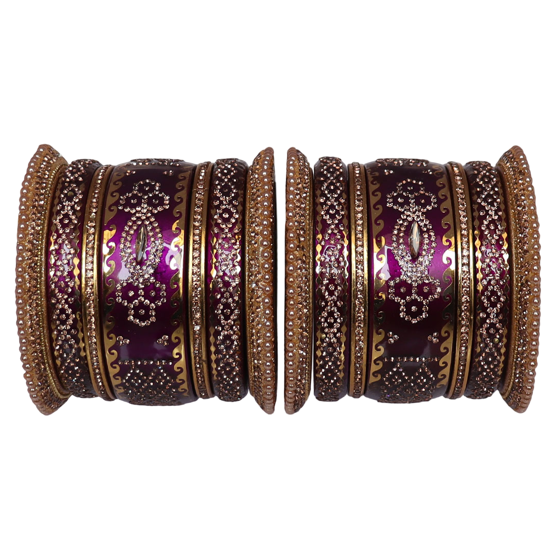 Rajasthani Designer Wedding Chura Set With Latest Kundan Design