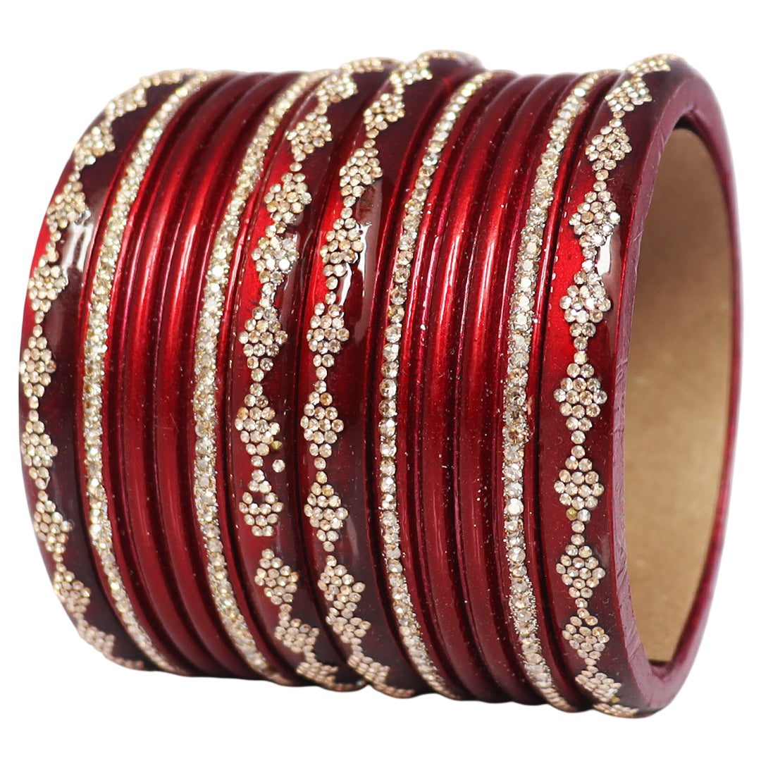 Festive Special Designer Lac Chura Set With Latest Rhinestones Design