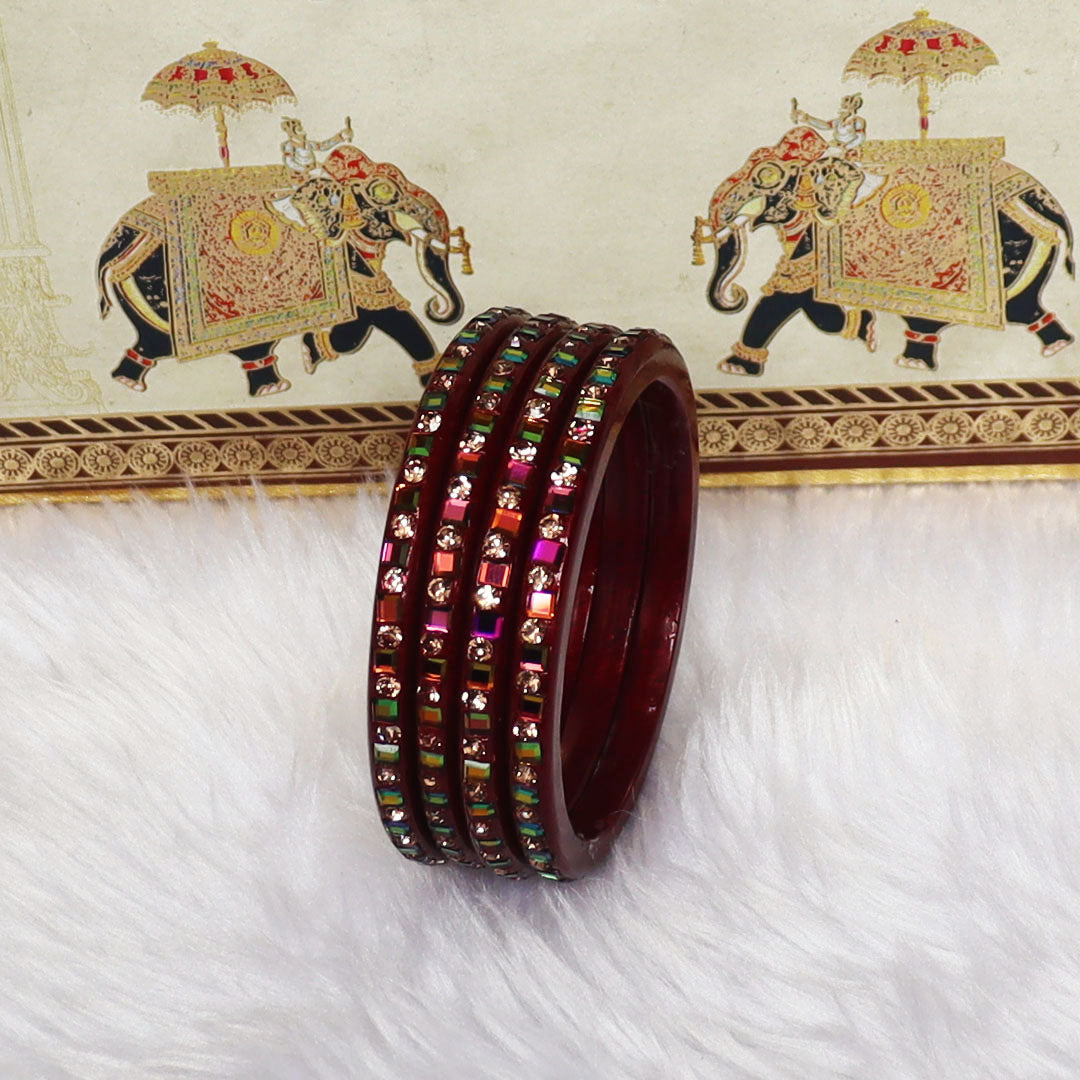 Festive Special Handmade Pure Lac Bangles with Latest Stones Design