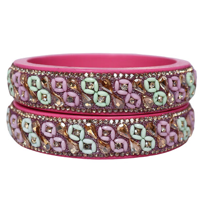 Jaipuri Handmade Lac Kada Bangles For Women With Latest Kundan Design