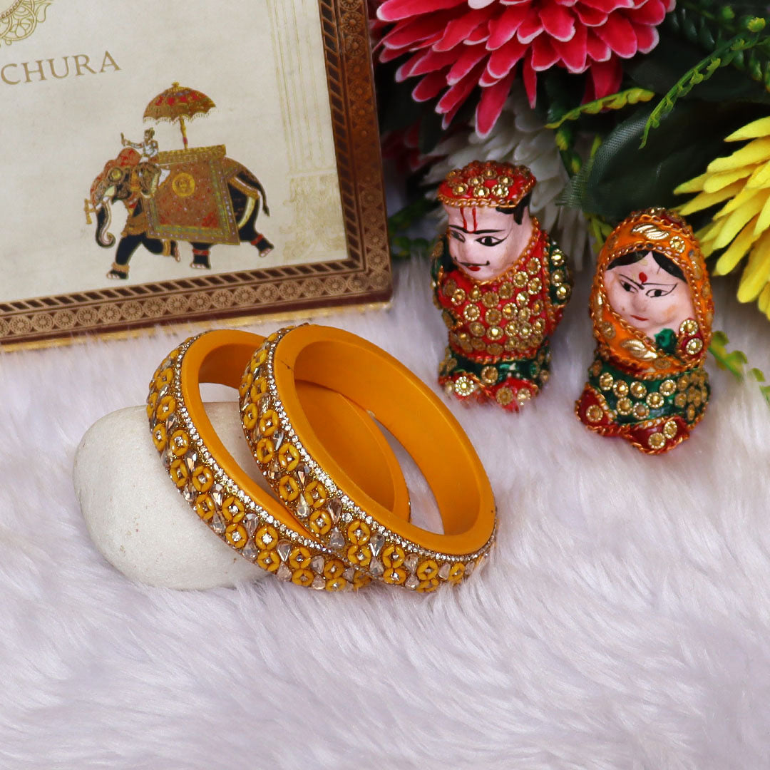 Jaipuri Handmade Lac Kada Bangles For Women With Latest Kundan Design