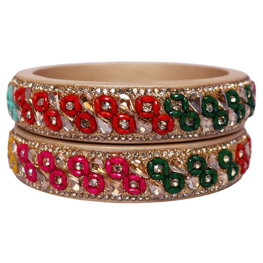 Jaipuri Handmade Lac Kada Bangles For Women With Latest Kundan Design