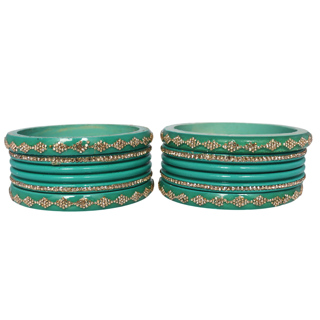 Festive Special Designer Lac Chura Set With Latest Rhinestones Design
