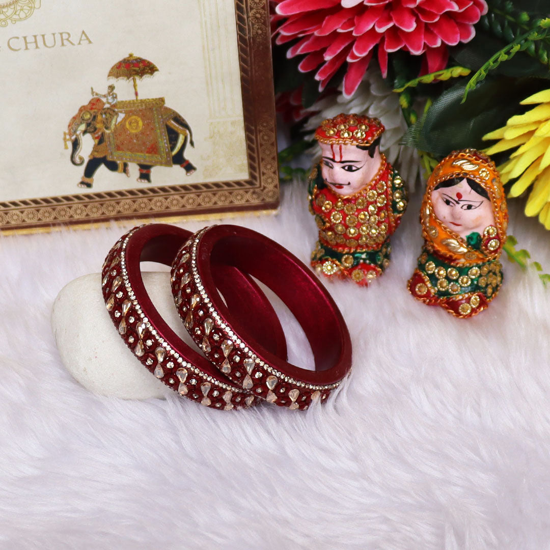 Jaipuri Handmade Lac Kada Bangles For Women With Latest Kundan Design