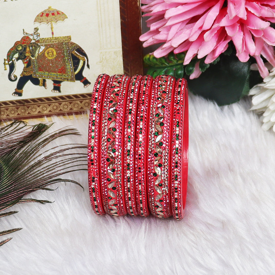 Festival Special Designer Lac Bangles Set With Latest Kundan Design
