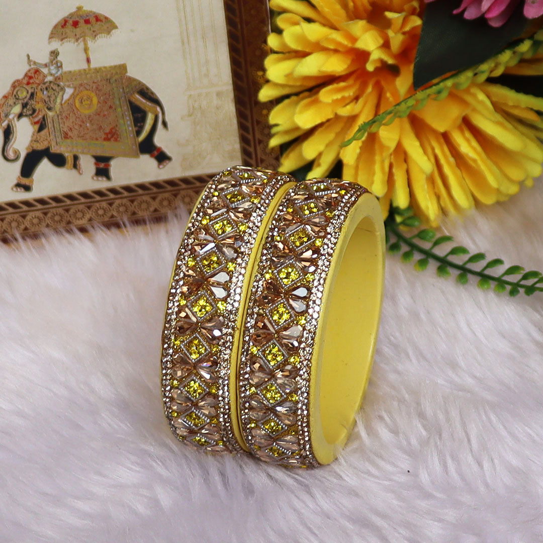 Jaipuri Designer Lac Kada Bangles For Women With Latest Kundan Design