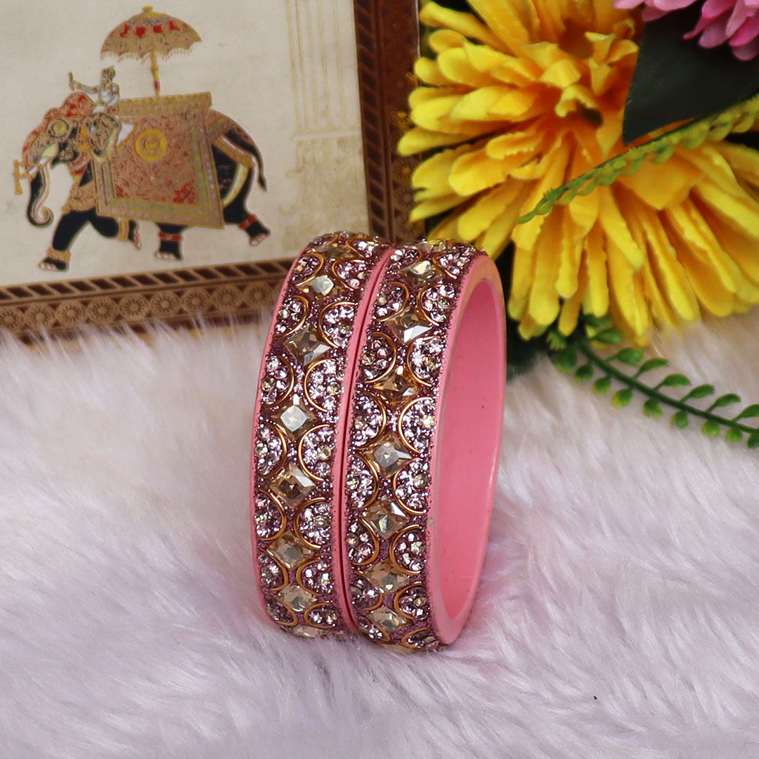 Jaipuri Fancy Lac Kada Bangles For Women With Latest Kundan Design