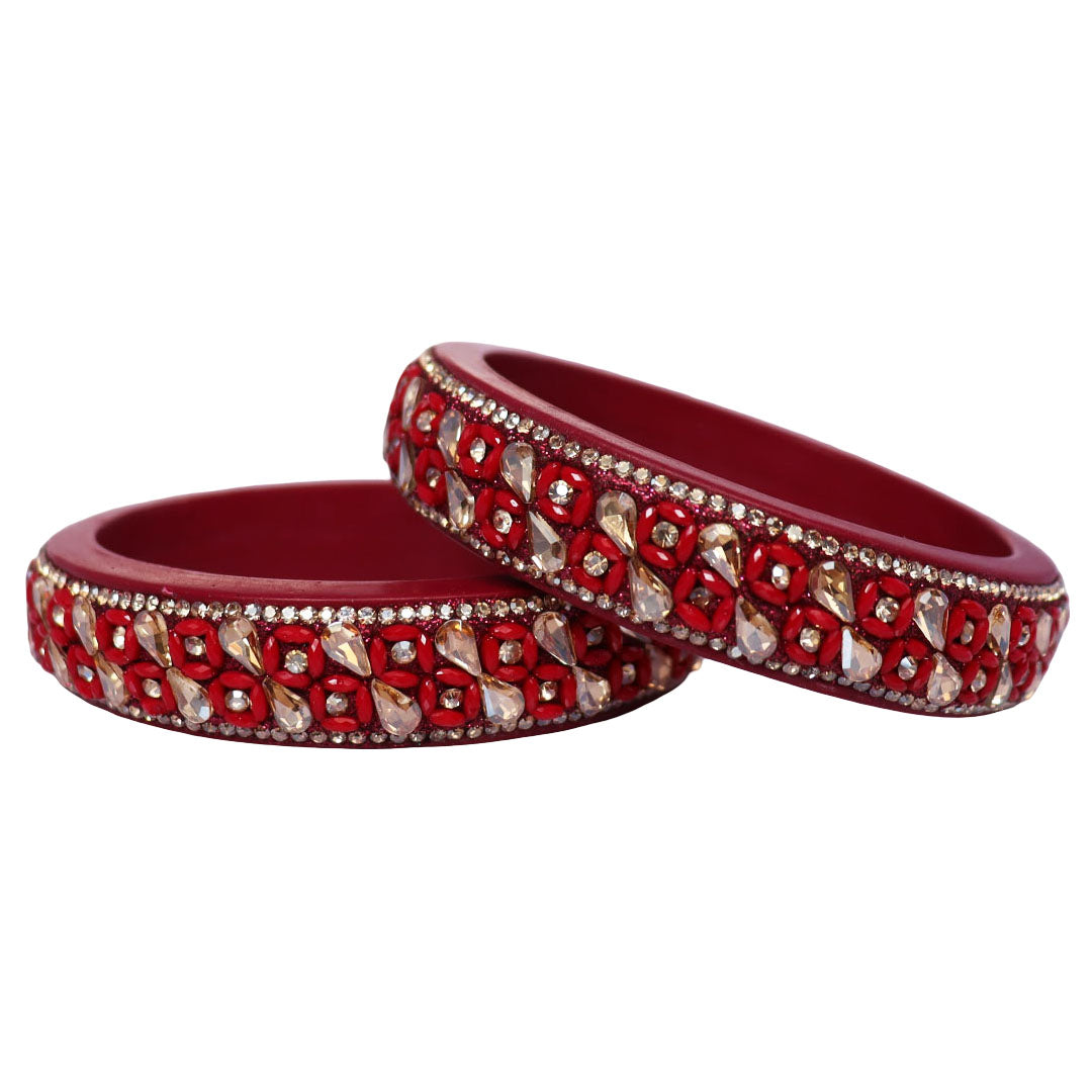 Jaipuri Handmade Lac Kada Bangles For Women With Latest Kundan Design