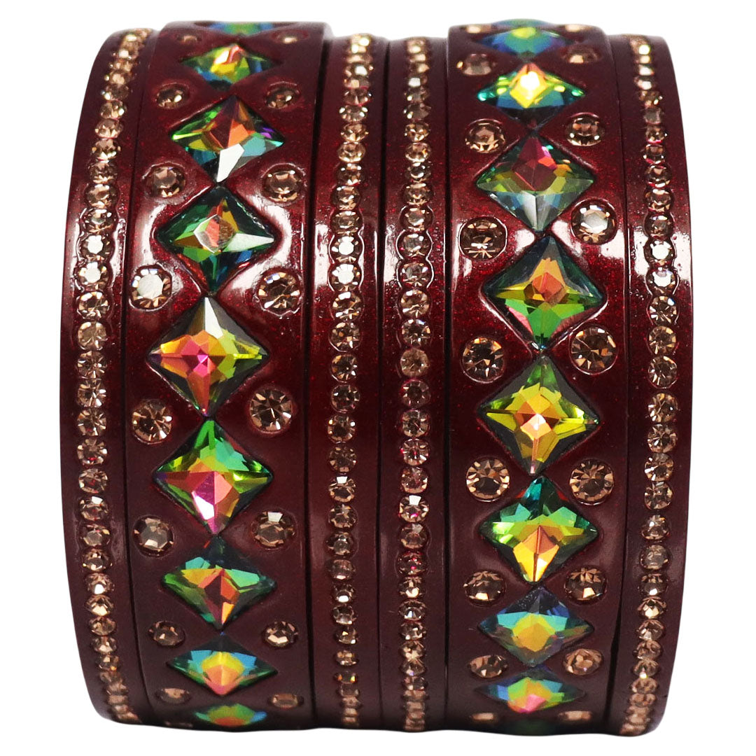 Rakhi Special Traditional Lac Bangles Set With Latest Kundan Design