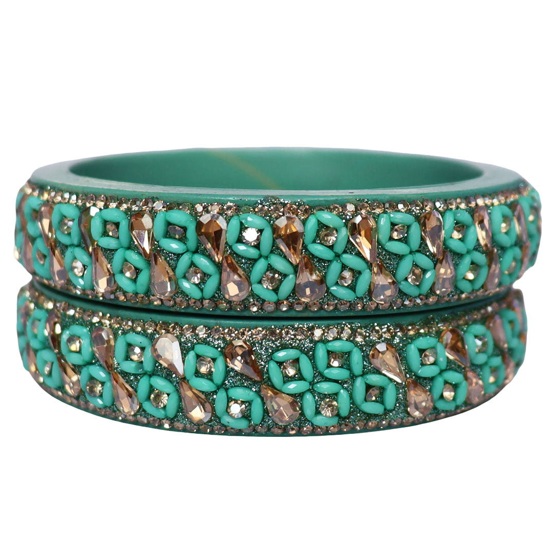 Jaipuri Handmade Lac Kada Bangles For Women With Latest Kundan Design