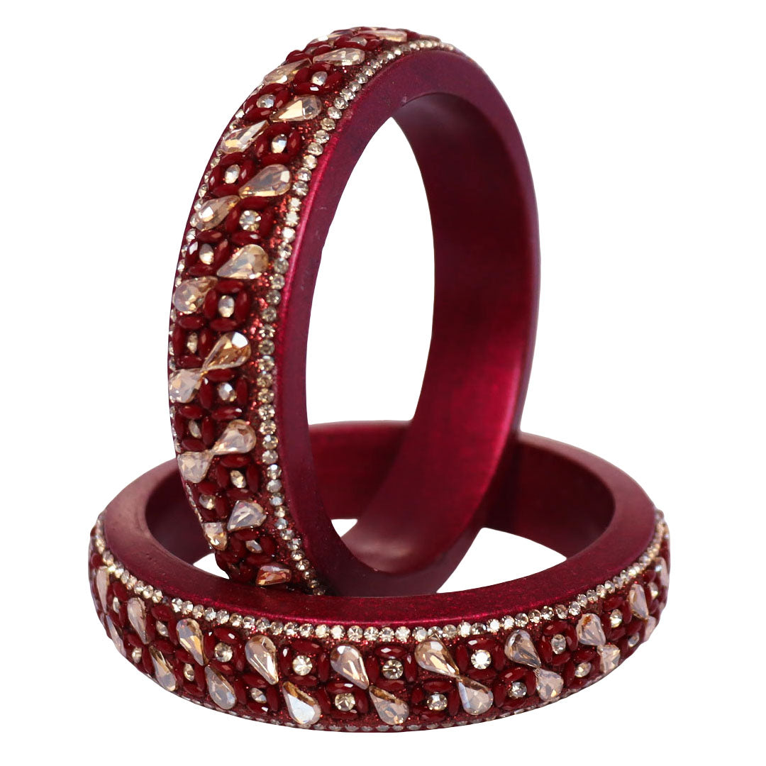 Jaipuri Handmade Lac Kada Bangles For Women With Latest Kundan Design