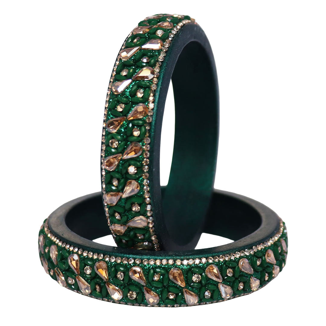Jaipuri Handmade Lac Kada Bangles For Women With Latest Kundan Design