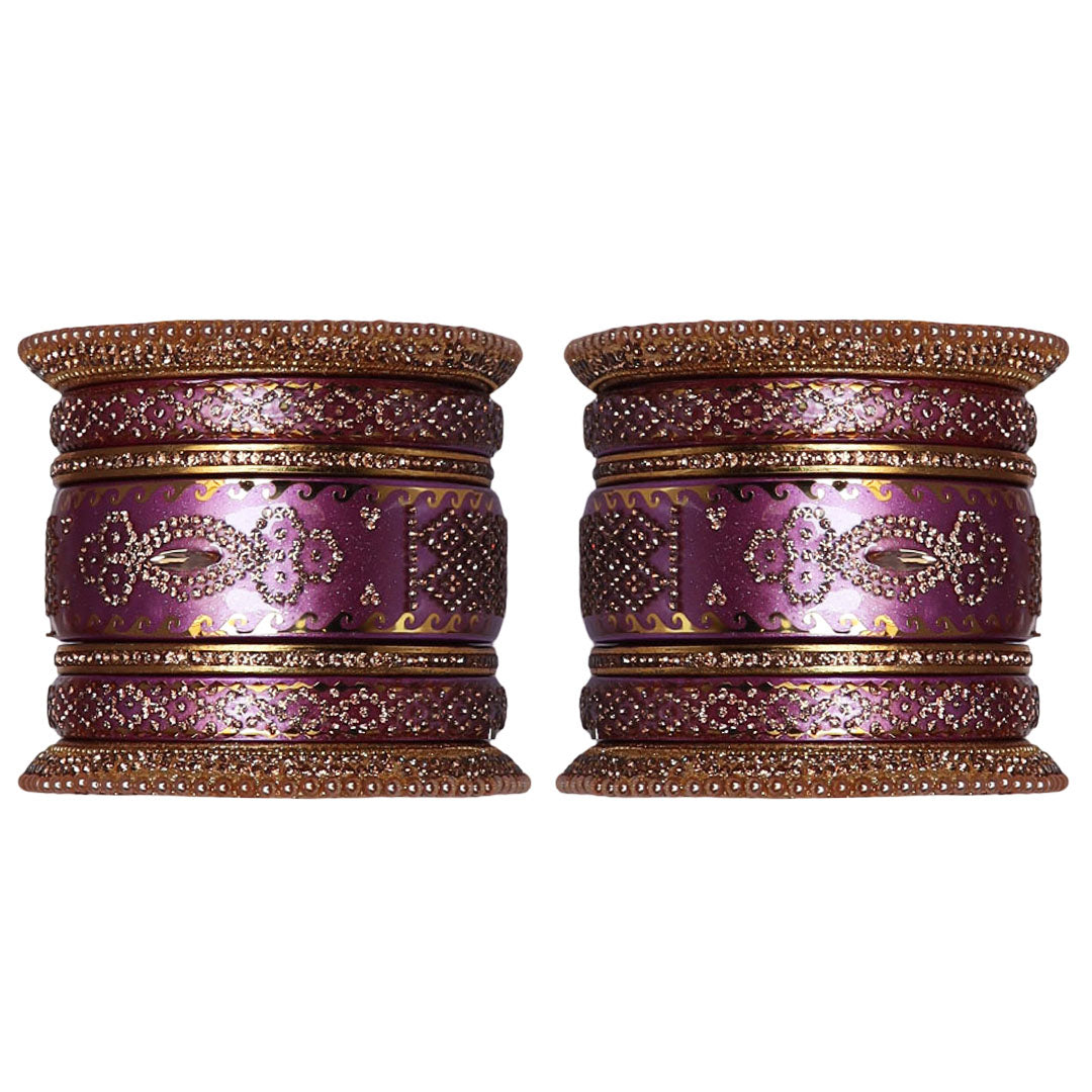 Rajasthani Designer Wedding Chura Set With Latest Kundan Design