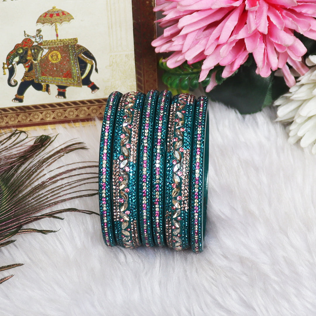 Festival Special Designer Lac Bangles Set With Latest Kundan Design