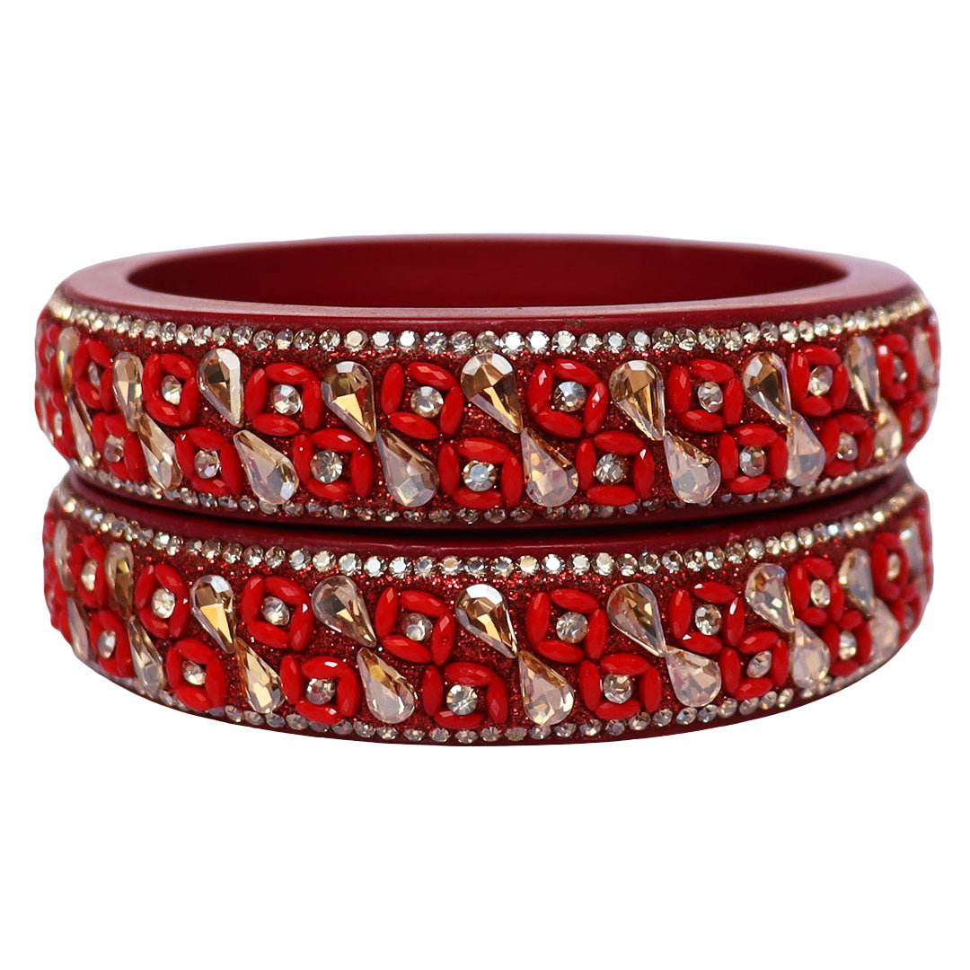 Jaipuri Handmade Lac Kada Bangles For Women With Latest Kundan Design