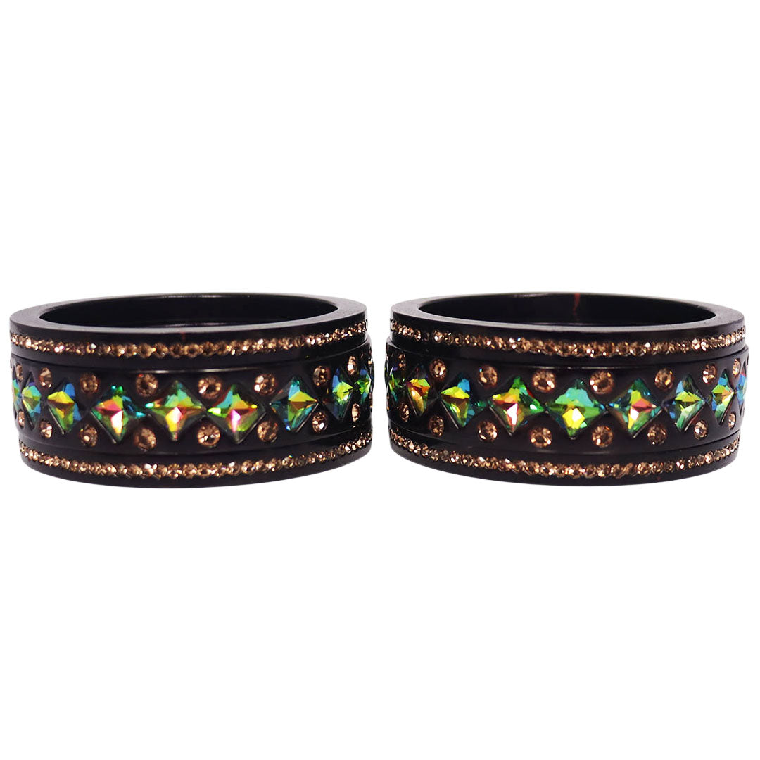 Rakhi Special Traditional Lac Bangles Set With Latest Kundan Design