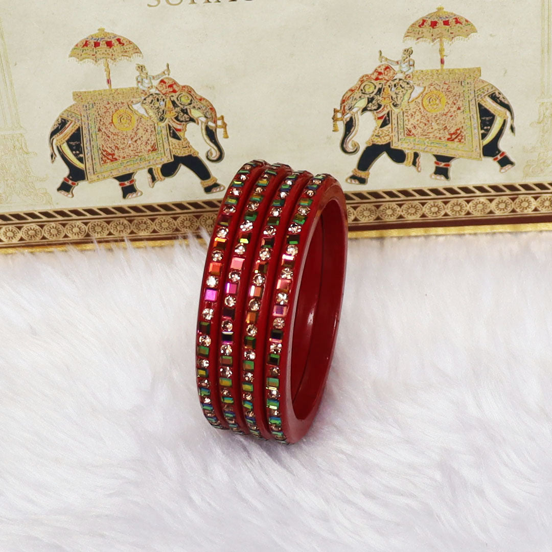 Festive Special Handmade Pure Lac Bangles with Latest Stones Design
