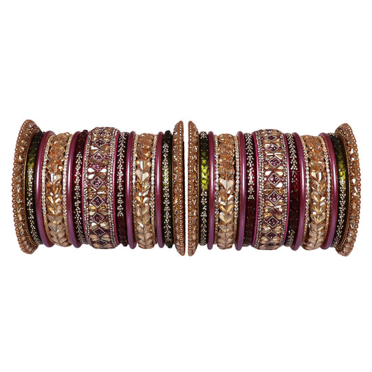 Premium Rajasthani Lac Bridal Chura Set With Latest Kundan Design