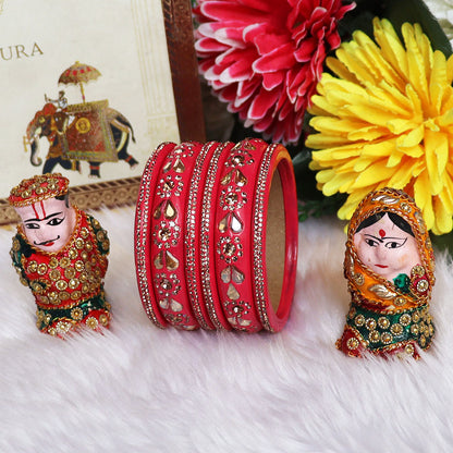 Jaipuri Handmade Lac Chura Set With Latest Kundan Design