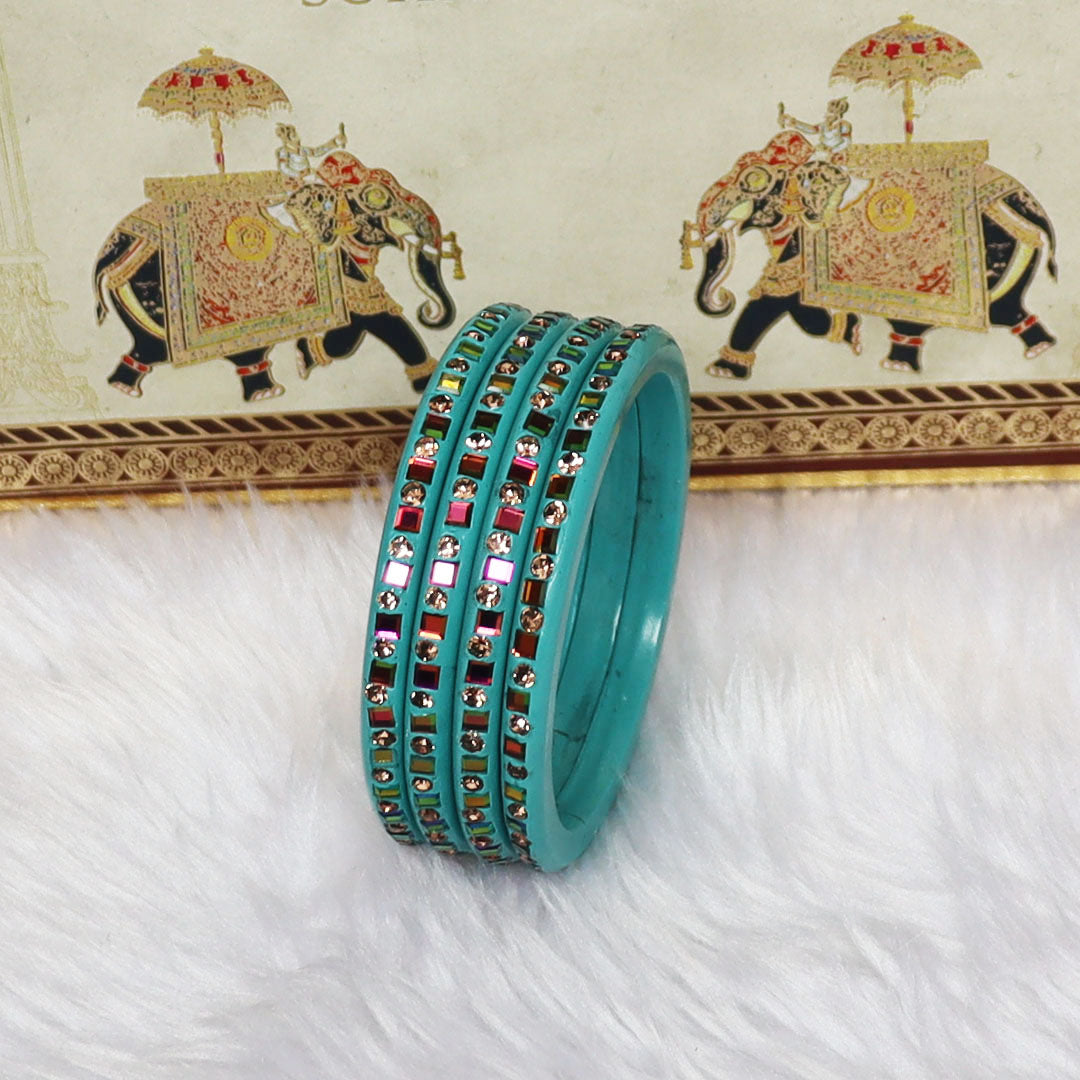 Festive Special Handmade Pure Lac Bangles with Latest Stones Design
