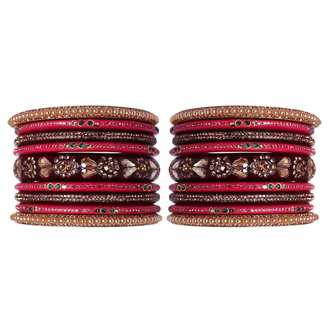 Traditional Handmade Lac Bridal Chura Set With Latest Kundan Design