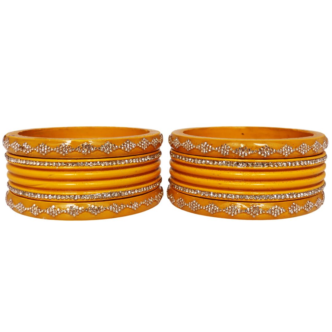 Festive Special Designer Lac Chura Set With Latest Rhinestones Design