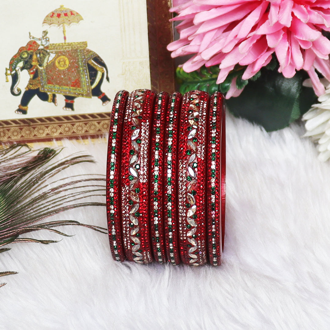 Festival Special Designer Lac Bangles Set With Latest Kundan Design