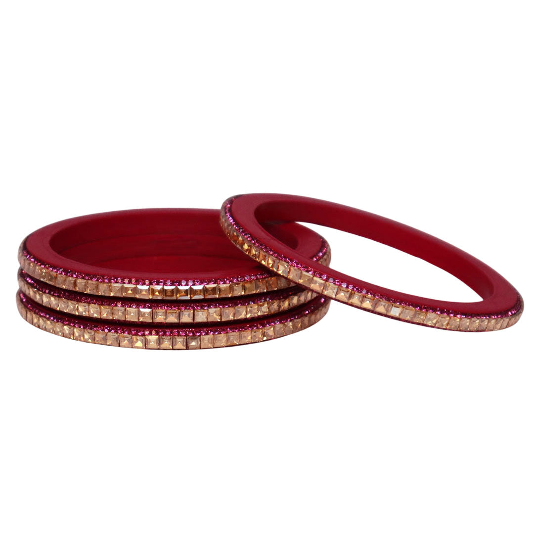 Handcrafted Lac Bangles – Rajasthani Kundan Design for Weddings